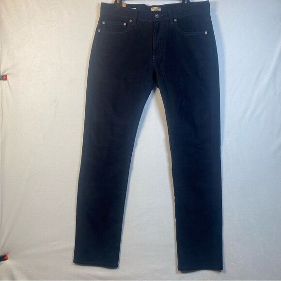 J. Crew New With Tags Style 484 Stretch Corduroy Pants Dark Blue Size 32 - Picture 1 of 12